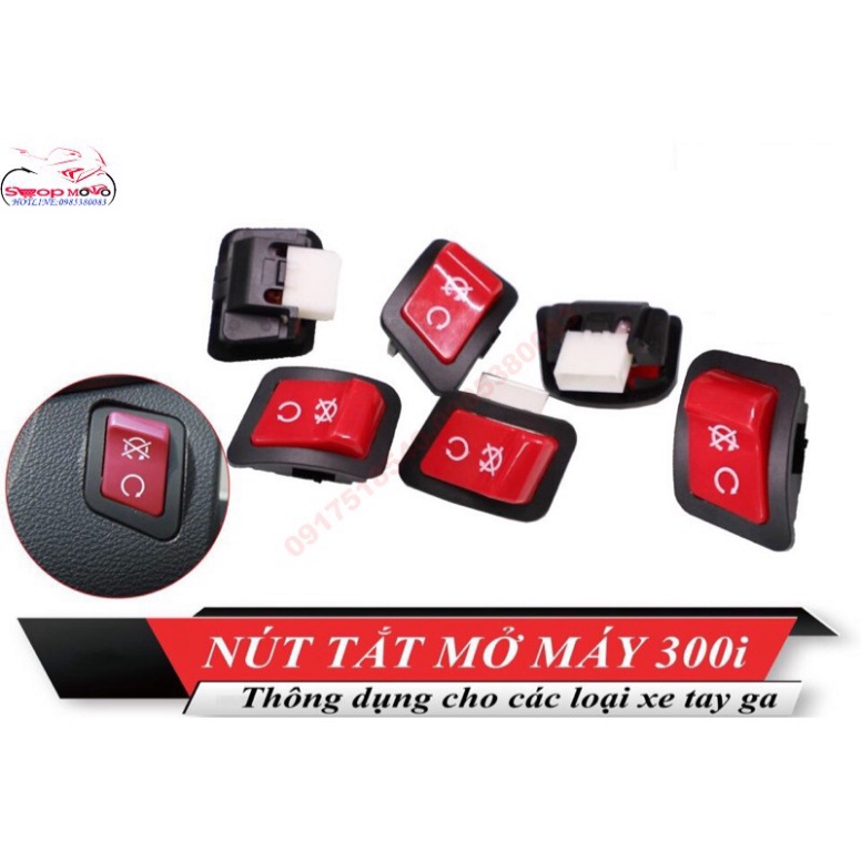Nút Công tắc idling stop màu đỏ giống xe SH300igắn được cho SH, AB,LEAD,VARIO,CLICK,VISION,WINNER.... Ảnh thật Sp