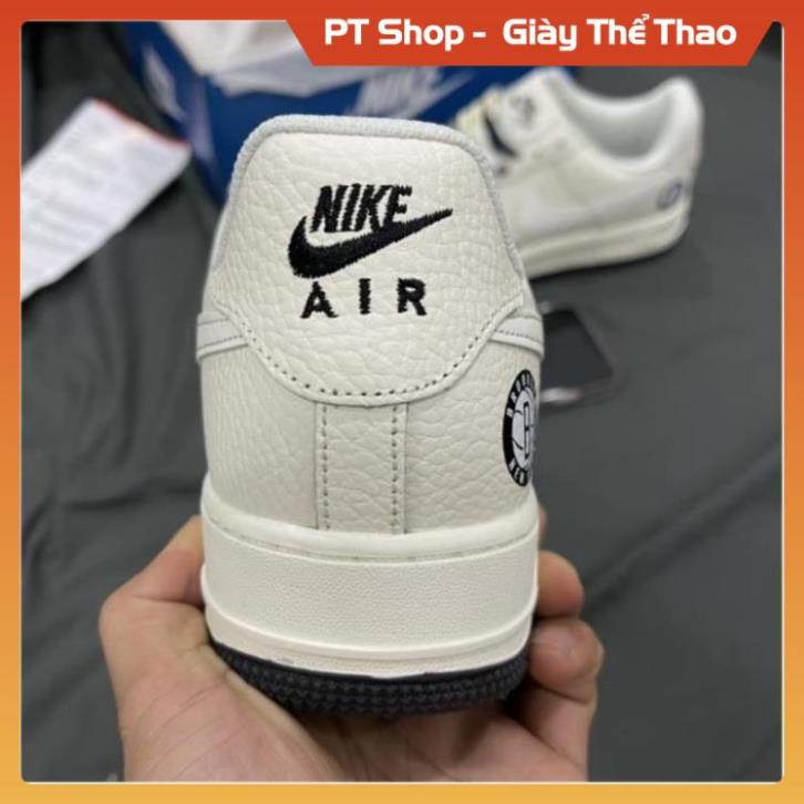 [FreeShip - Hàng Đẳng Cấp] GIÀY AF1 BROOKLYN CREAM ZEP 11, GIẦY AF1 TRẮNG KEM ÂM DƯƠNG DÂY HAI MẦU