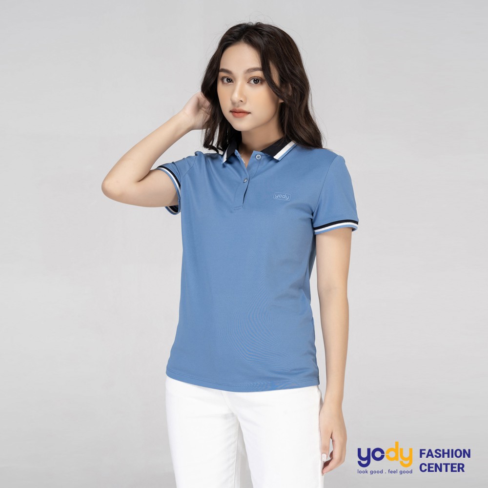 Áo thun polo nữ YODY cổ bẻ chất vải cá sấu cao cấp ngắn tay APN3704 | BigBuy360 - bigbuy360.vn