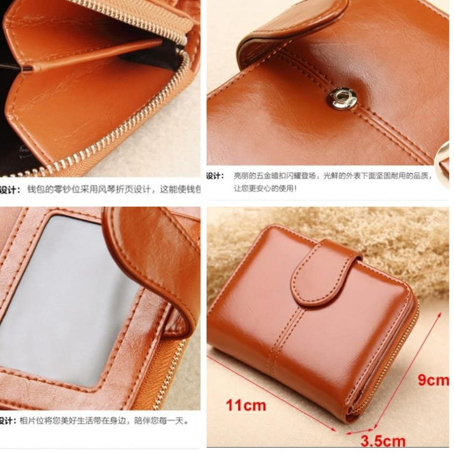 Tốt Nhất Ví Da Gấp Nhỏ Nhập Khẩu Thương Hiệu BATAM SARACA MINI Sang Trọng Dành Cho Nữ