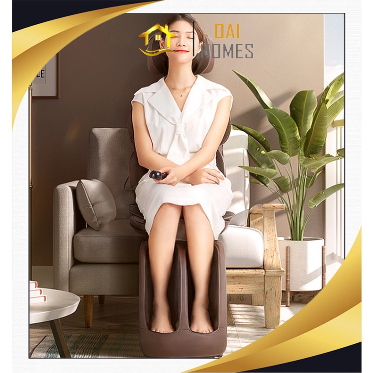 Ghế Massage Toàn Thân Tự Động, Full Chức Năng Xoa Bóp, Bấm Huyệt Đấm Bóp Chân Di Động - Oai Homes
