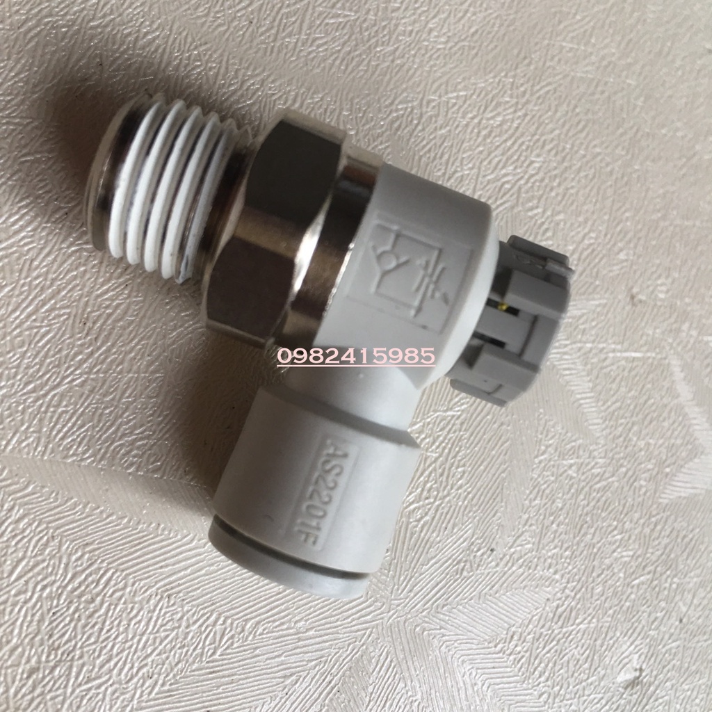 Van tiết lưu AS2201F-02-04SA  AS2201F-02-06SA AS2201F-02-08SA AS2201F-02-10SA AS2201F-02-12SA hãng SMC