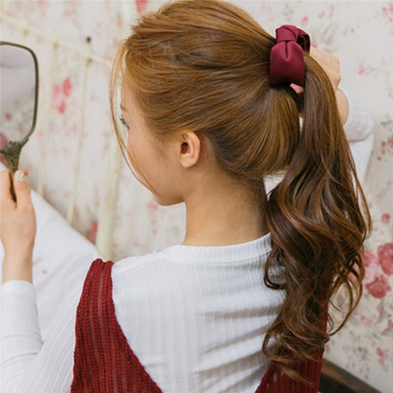 Kẹp Tóc Càng Cua Đính Nơ Lớn Dễ Thương Cho Bạn Gái
