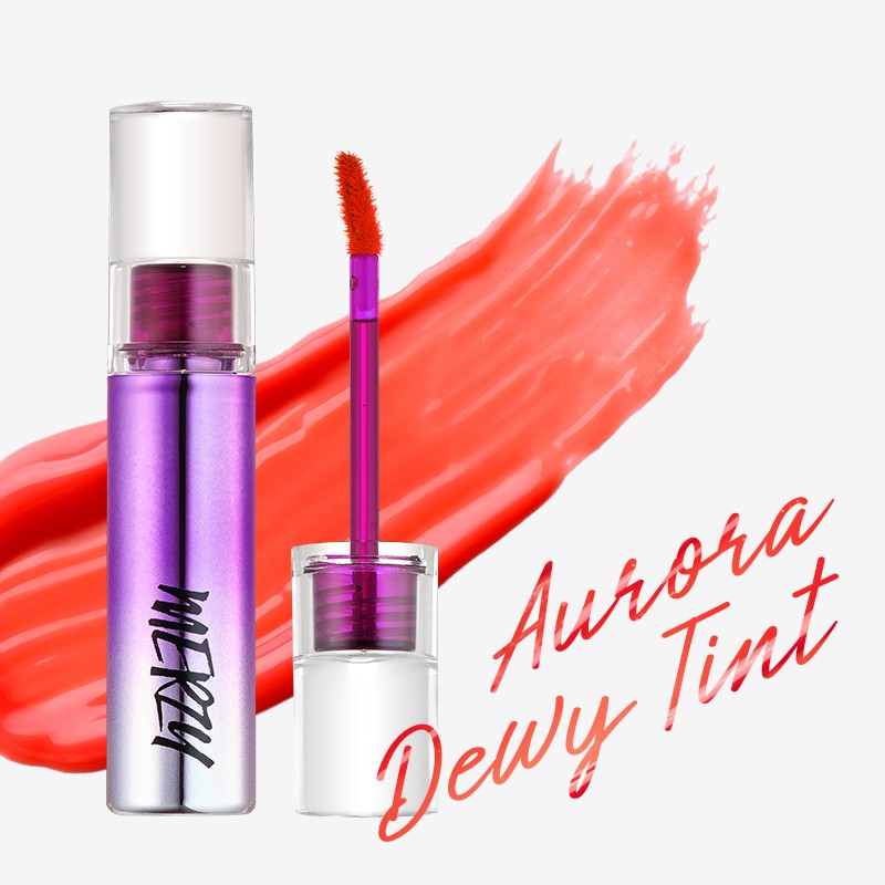 ( TÍM ] Son Tint Bóng Siêu Lì, Cho Đôi Môi Căng Mọng Merzy Aurora Dewy Tint 5.5g