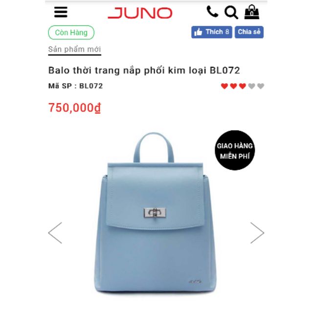 Balo thời trang JUNO siêu rẻ