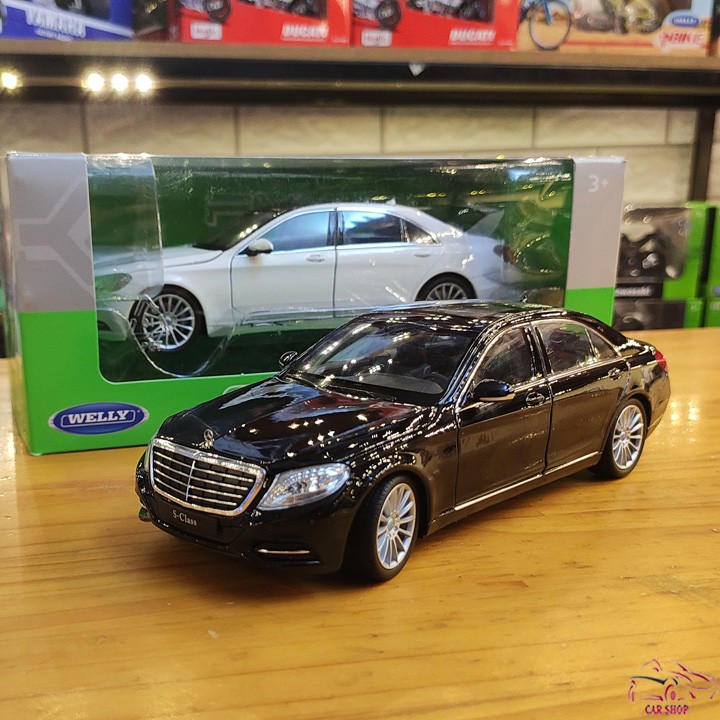 Mô hình xe Sắt Mercedes-Benz S500 Welly FX tỉ lệ 1:24 màu đen