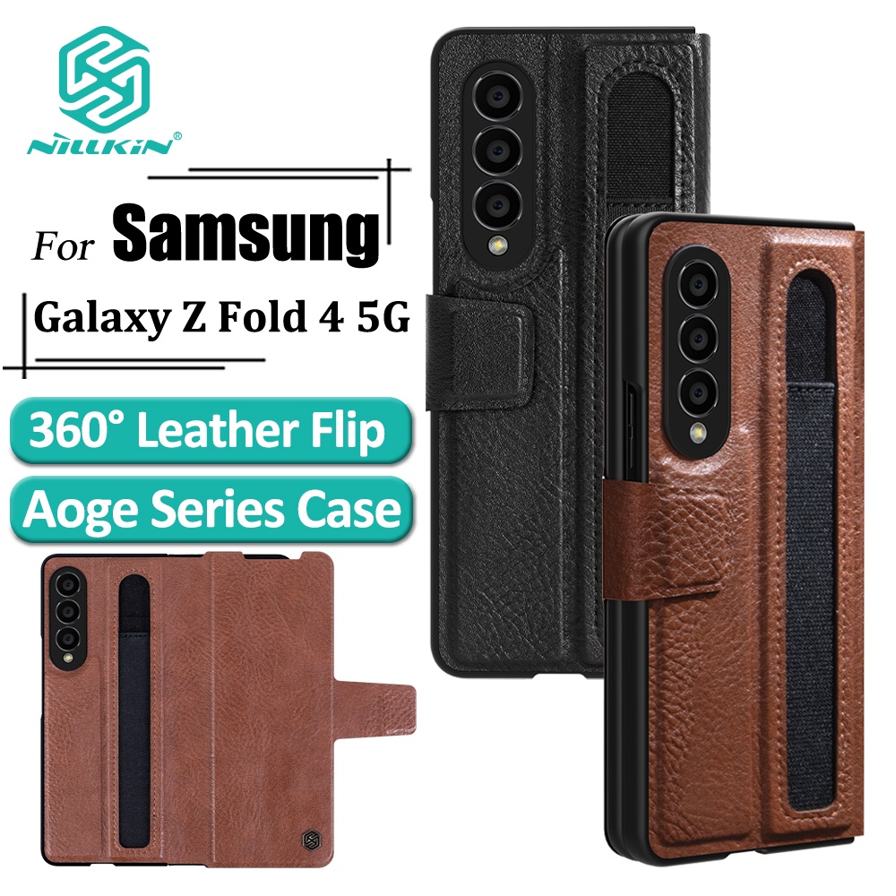 Ốp điện thoại nillkin bằng da cao cấp chống sốc cho samsung galaxy z fold 4