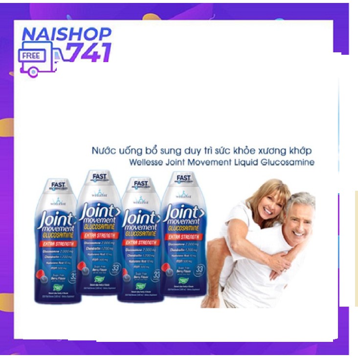 Nước Joint Movement Glucosamine 1000ml của Mỹ joint Movement Glucosamine Wellesse
