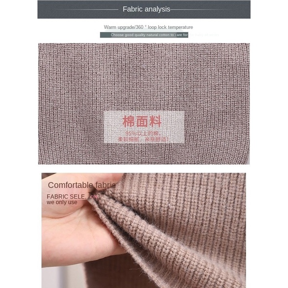 Áo len không tay cổ chữ V đơn giản cho bé