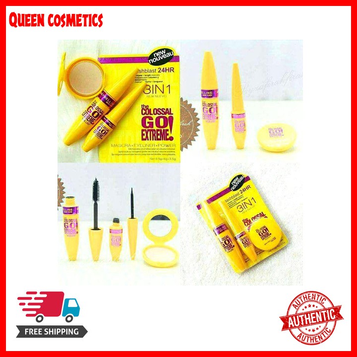 Bộ Trang Điểm Maybelline 3 In 1 (queen cosmetics)