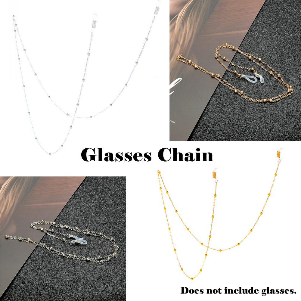 ORIENTLII Dây Chuỗi Hạt Kim Loại Đeo Mắt Kính Thời Trang 1PC