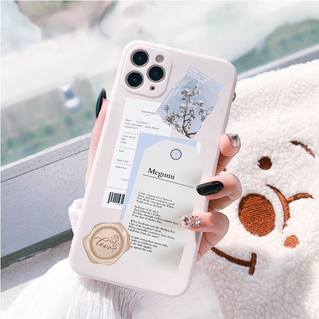 Ốp iphone cạnh vuông nhật kí cho iphone 11promax/11/12promax/13promax/x/xr/xsmax/6/6p/7/7p/11pro/12pro/12/13/13pro-e135