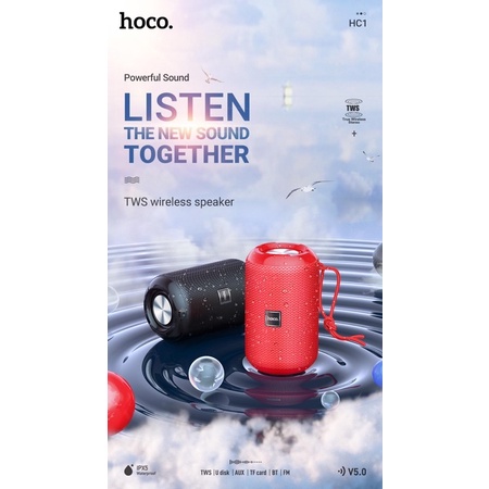 [Mã ELHACE giảm 4% đơn 300K] Loa Bluetooth đa năng Hoco HC1 Trendy sound BT V5.0, chống nước IPX5 (Hàng chính hãng)