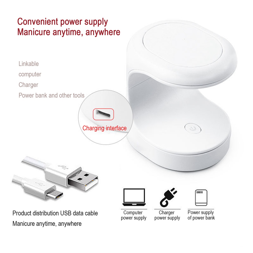 Đèn Led USB Mini Hỗ Trợ Làm Móng Tiện Dụng Chất Lượng Cao