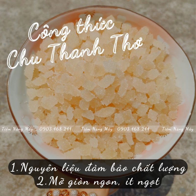 Mỡ đường Chu Thanh Thơ làm nhân thập cẩm trung thu 500g hút chân không