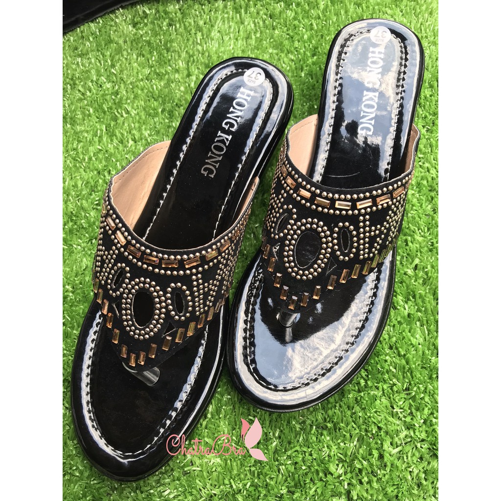 [Hàng cao cấp VNXK] Dép xỏ ngón 3 vòng tròn sang trọng