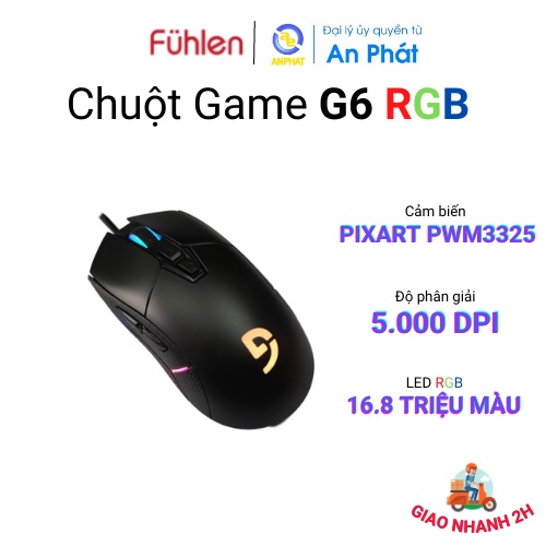 Chuột có dây game Fuhlen G6 RGB - Hàng chính hãng