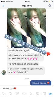 Thuốc nhuộm tóc màu rêu