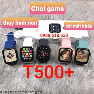 [BẢN 5 GAME] Đồng hồ thông minh T500 Plus Series 6 Định vị, Thay Dây, Thay hình nền, Nghe Gọi, Chống nước IP67