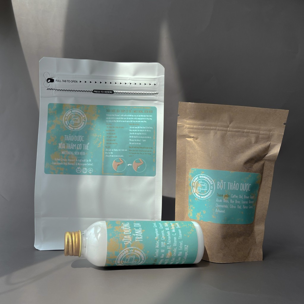 Thảo Dược Xoá Thâm Cơ Thể WHITENING SKIN HERB handmade By GUBY HOMEMADE | BigBuy360 - bigbuy360.vn