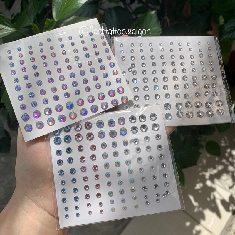 Đính đá mini dán makeup đi Rave Fes Edm