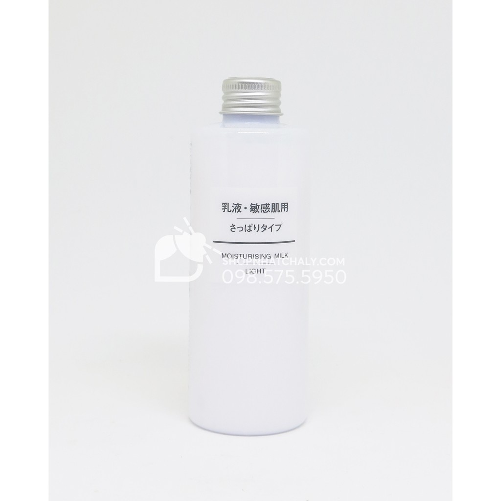 Sữa dưỡng Muji Moisturing Milk dưỡng ẩm - cấp ẩm làm căng mịn da. Mẫu mới vừa về cho da nhạy cảm. Hàng nội địa Nhật