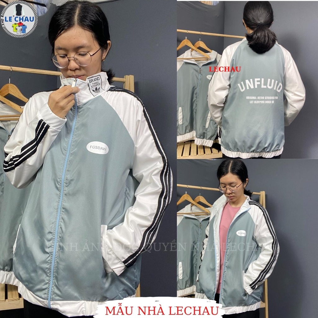 Áo khoác dù unisex form rộng in hình NGÔI SAO AKD42 LECHAU jacket nam nữ giá rẻ xịn xò ulzzang hottrend