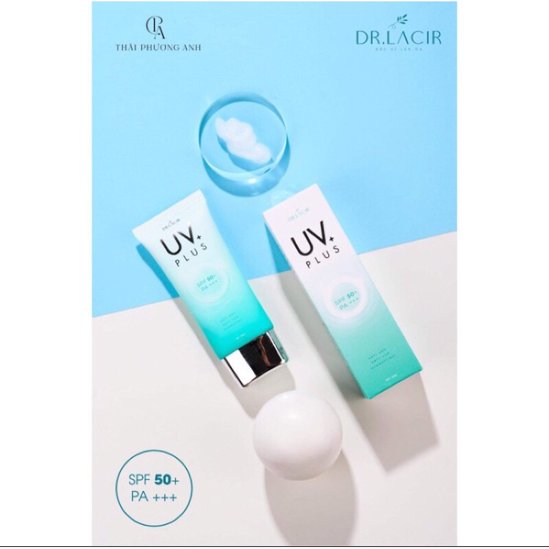[hộp 60gr][mẫu mới] Kem Chống Nắng Sinh Học UV Plus BioHE Dr.Lacir SPF 50++ (dùng được cho mọi loại da)