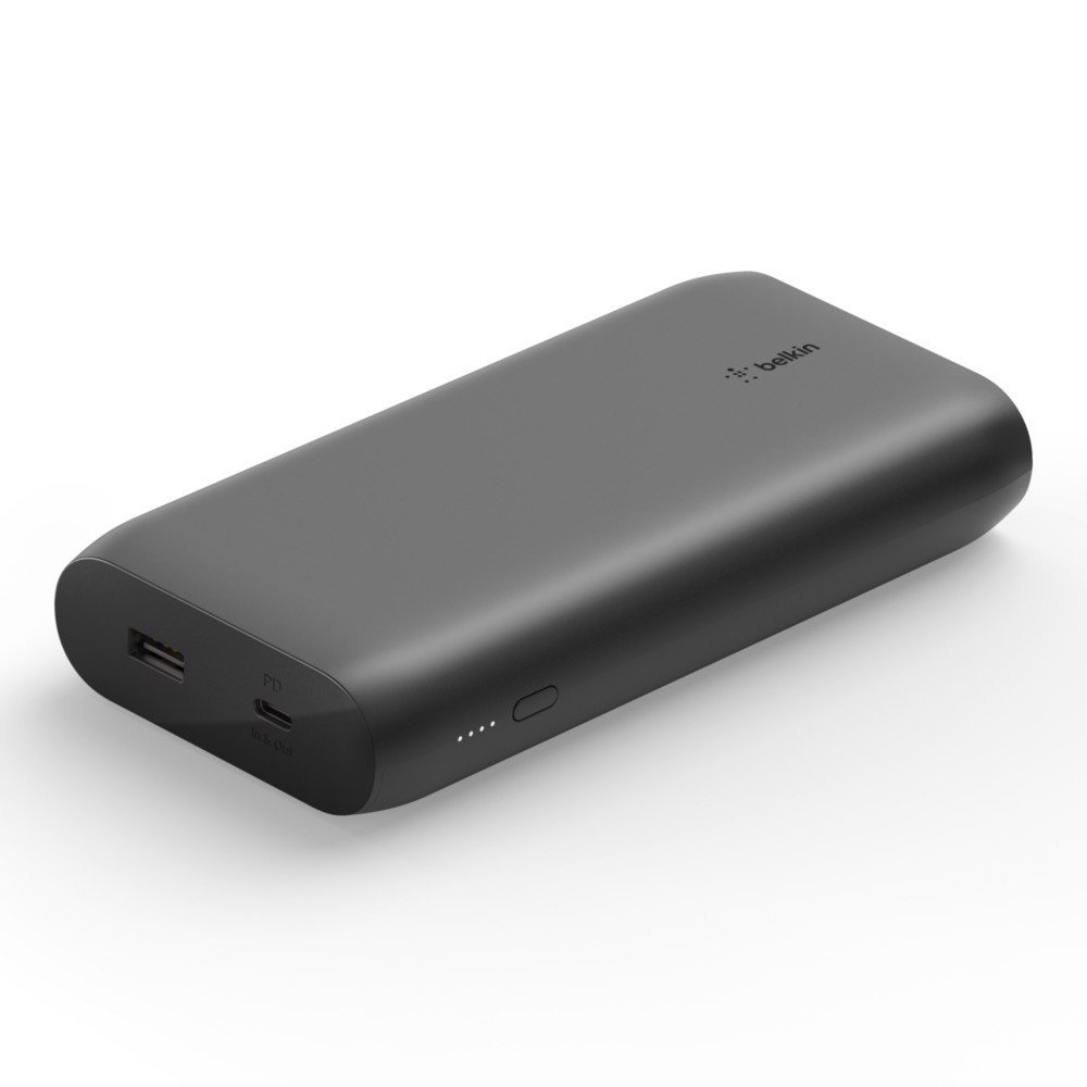 Pin sạc dự phòng Polyme Pocket Power Belkin 20.000 mAh, sạc nhanh USB-C PD 30W - Bảo hành 2 năm - BPB002bt