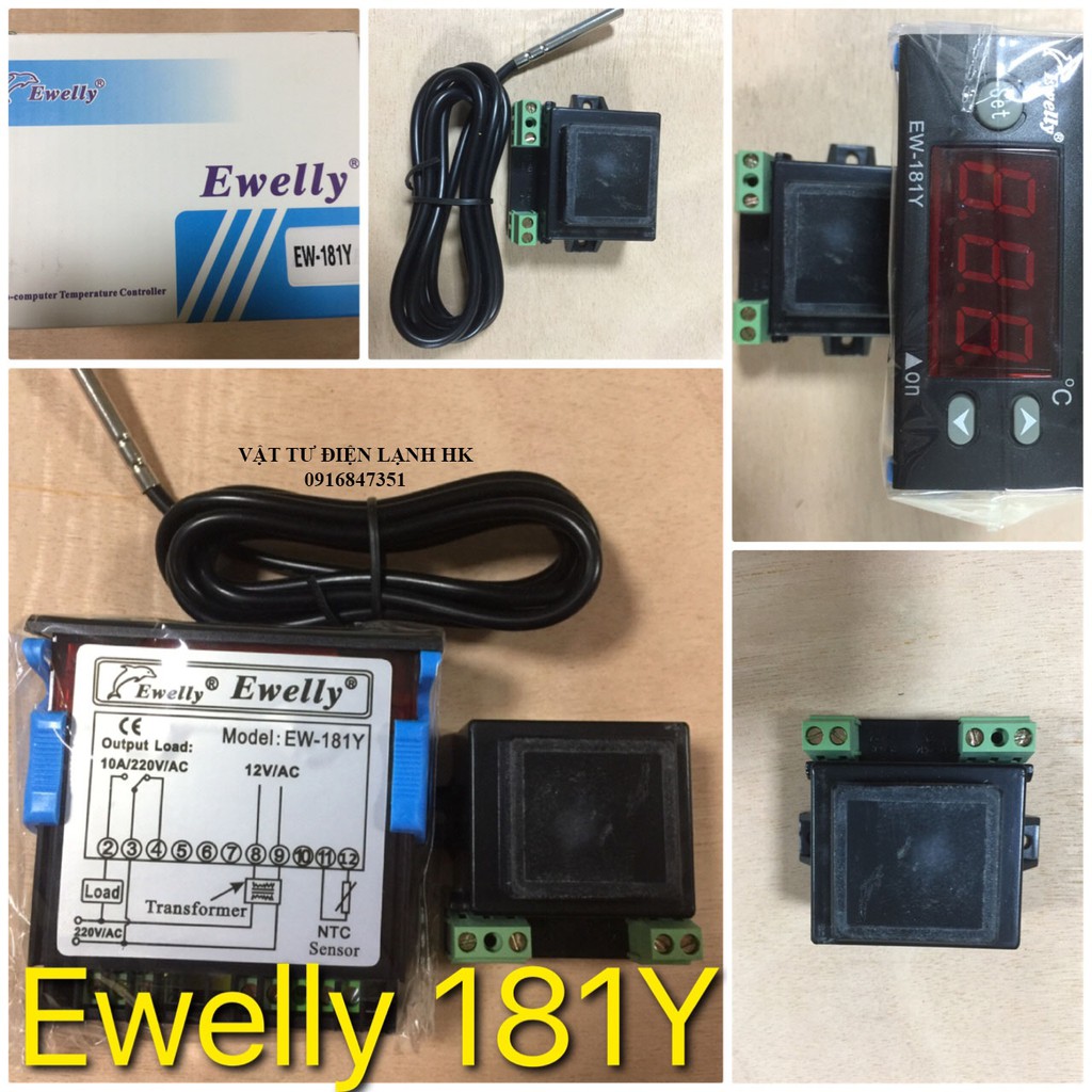 Bộ điều khiển nhiệt độ kho lạnh Ewelly EW-181H EW-181Y EW-183 EW-285 181H 181Y 183 285