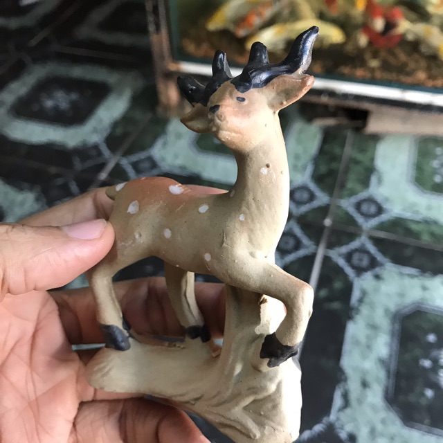 NAI TRANG TRÍ HỒ CÁ NON BỘ DÀI 7CM CAO 12CM