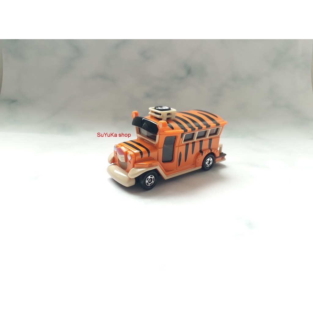 Xe Mô Hình Tomica Disney Resort - Bus cọp màu cam sọc đen