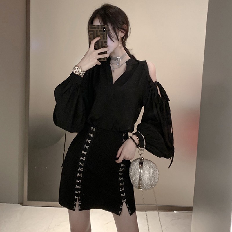 Chân váy bút chì cạp cao 2 hàng khuy cài mở được thanh lịch cá tính (Ms C5) | BigBuy360 - bigbuy360.vn