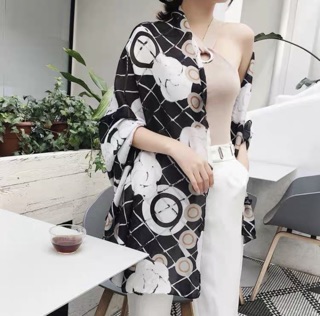 Khăn choàng lụa thời trang cao cấp size 90x180cm
