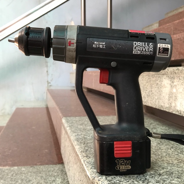 Bán máy khoan búa National EZ6901 12V hàng Nhật bãi.