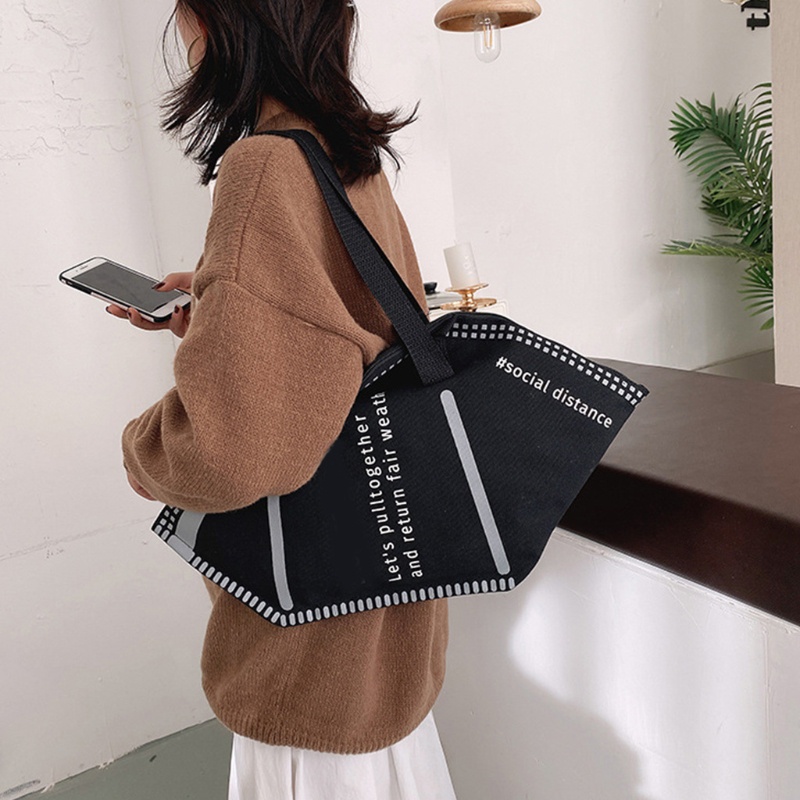 Túi Xách Mua Sắm Đeo Vai Cỡ Lớn Thời Trang Cho Nữ