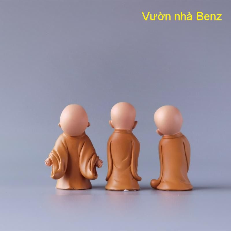 Bộ 3 chú tiểu ÁO NÂU dễ thương GIÁ RẺ CÓ QUÀ TẶNG, Hàng bao bể khi giao