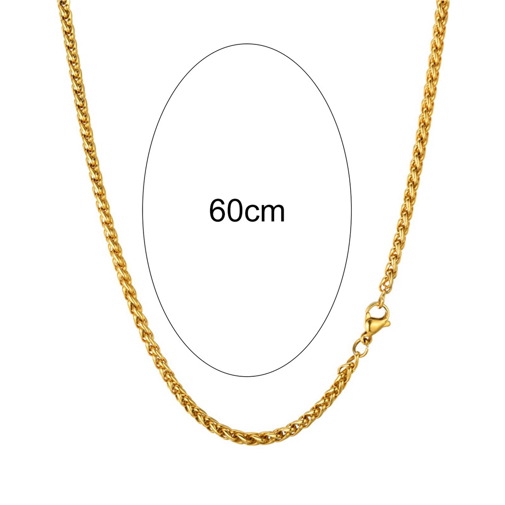 Vòng cổ Màu Vàng Kim 60cm Dễ Phối Đồ Thời Trang Cho Nam Và Nữ