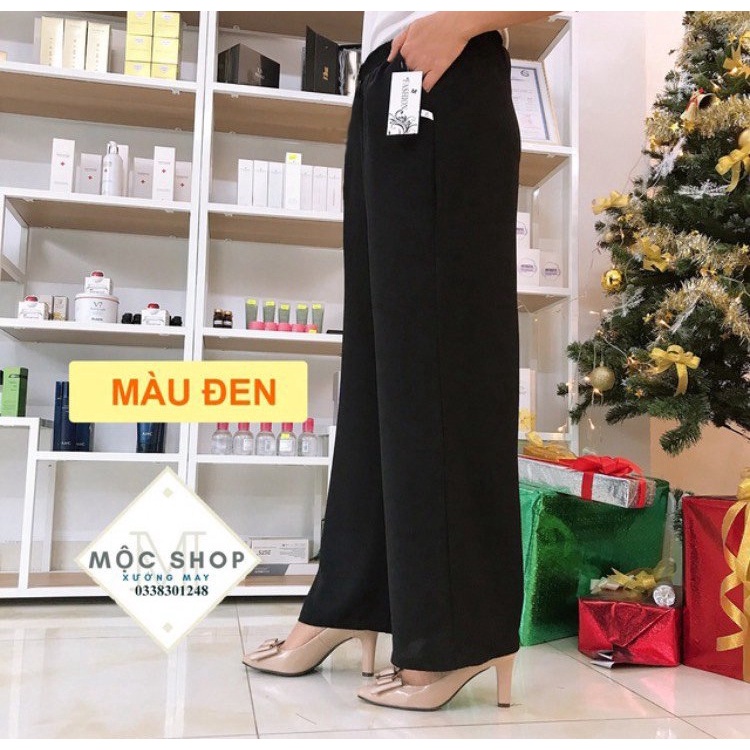 QUẦN ĐŨI SUÔNG DÀI ỐNG RỘNG FREESIZE 50-60KG NỮ THỜI TRANG