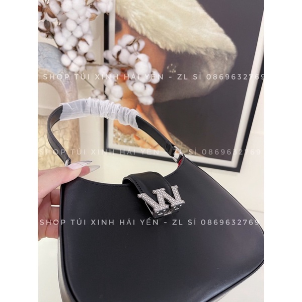 túi đeo chéo , túi kẹp nách wang đính đá SIZE 20 da bóng mịn đẹp chuẩn ảnh