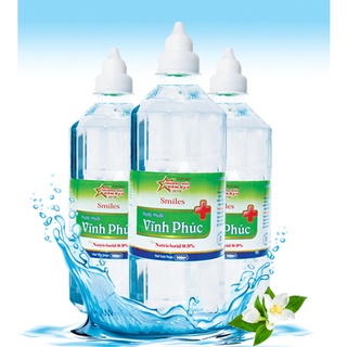 Nước muối sinh lý Vĩnh Phúc 500ml - 1000ml