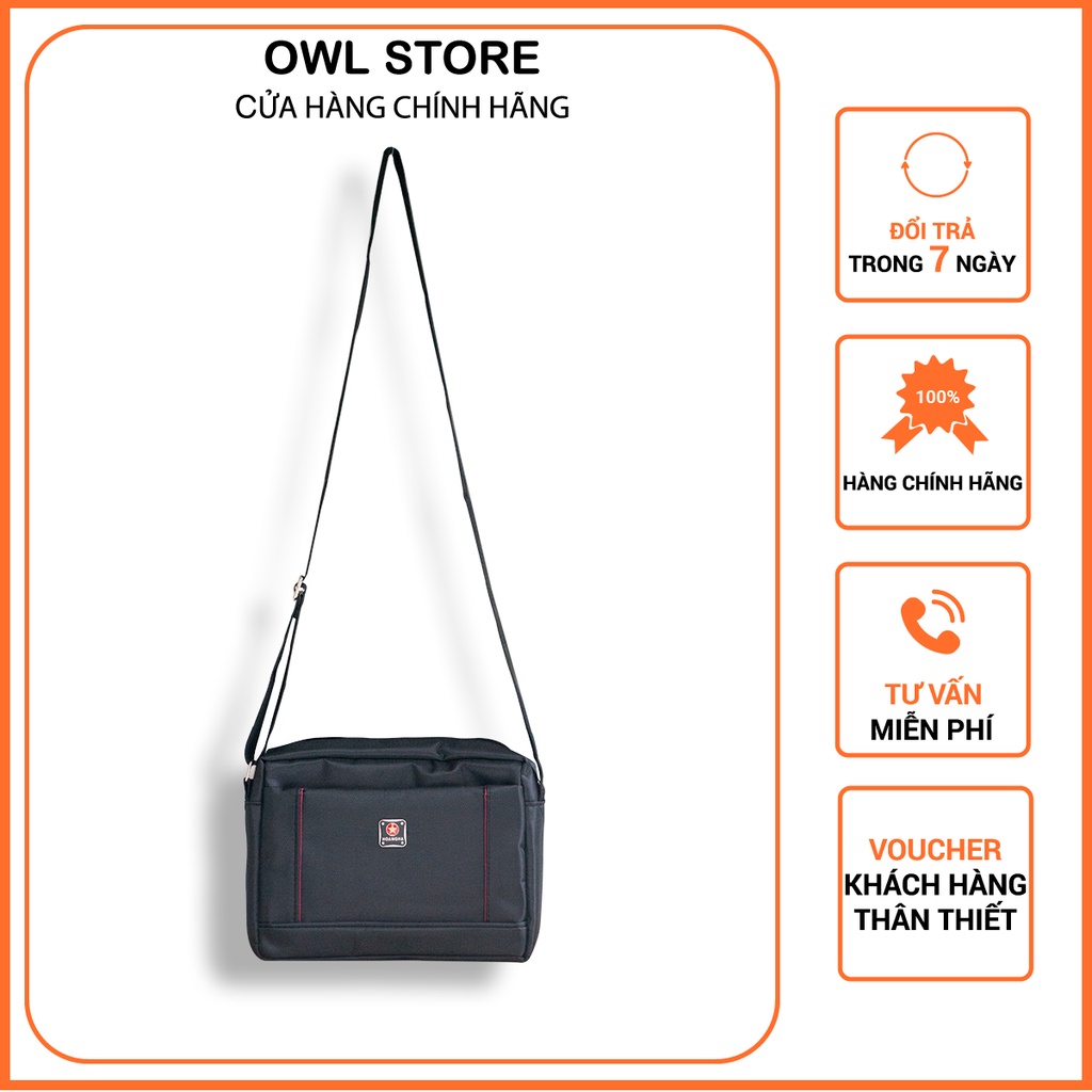 Túi đeo chéo chất liệu chống thấm nước đựng bút vở, son phấn, điện thoại, máy tính bảng kiểu dáng un