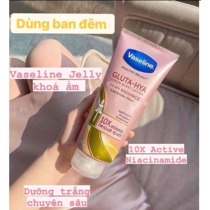 Sữa Dưỡng Thể Vaseline Gluta HyA 10X Dưỡng Trắng 330ml