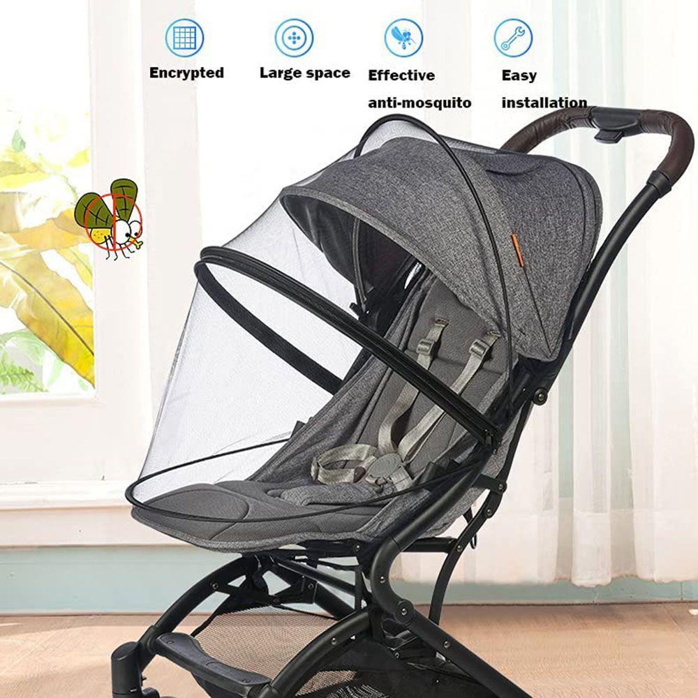 1 Màn Chụp Xe Đẩy Em Bé Chống Muỗi Thoáng Khí Toàn Diện Gấp Gọn Tiện Dụng