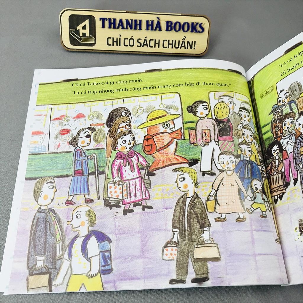 Sách - Tranh Truyện Ehon Nhật Bản - Bé tập quan sát với ehon 3 - 6 tuổi - Cô Cá Setouchi Taiko Muốn Đi Tham Quan