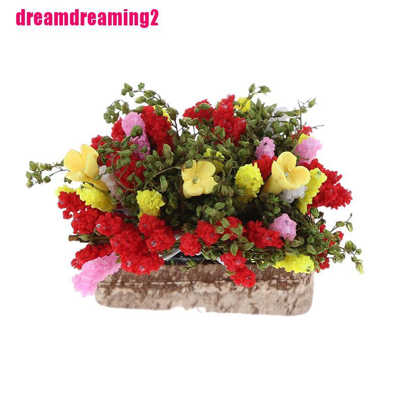 Chậu Hoa Giả Tỉ Lệ 1 / 12 Dùng Trang Trí