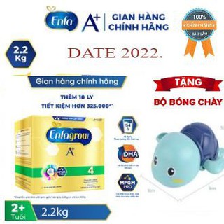 Sữa bột Enfagrow A+ 4 (hộp 2.2kg - 4 túi thiếc 550g) [tặng Rùa bơi cho bé]
