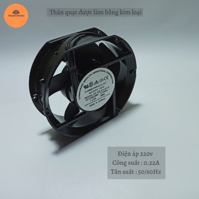 Quạt Hút Gió 15x17cm ROTARY FAN 220V , Tròn 15x17x5 Thông Gió Hút Mùi Tản Nhiệt | BigBuy360 - bigbuy360.vn