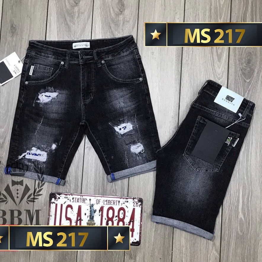 Quần Sọt Nam Rách ❤️FREESHIP❤️ Quần Short Jean Nam Chất Bò co giãn thời trang Hàn Quốc form cực đẹp Tô Tồ Shop -QSJNM252