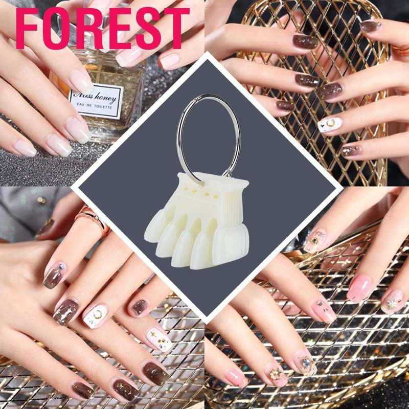 Forest  Nail Art Practice Tips 50pcs Manicure Polish Gel Color Display Showing Tool
